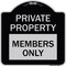 Signmission Private Parking Members Only Heavy-Gauge Aluminum Architectural Sign A-DES-BS-1818-23255 - alternate 1